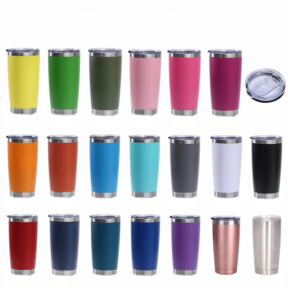 Yongli Keeps Drinks Hot or Cold 24 Hours Stainless Steel Travel Vacuum Insulated 20 oz Tumblers
