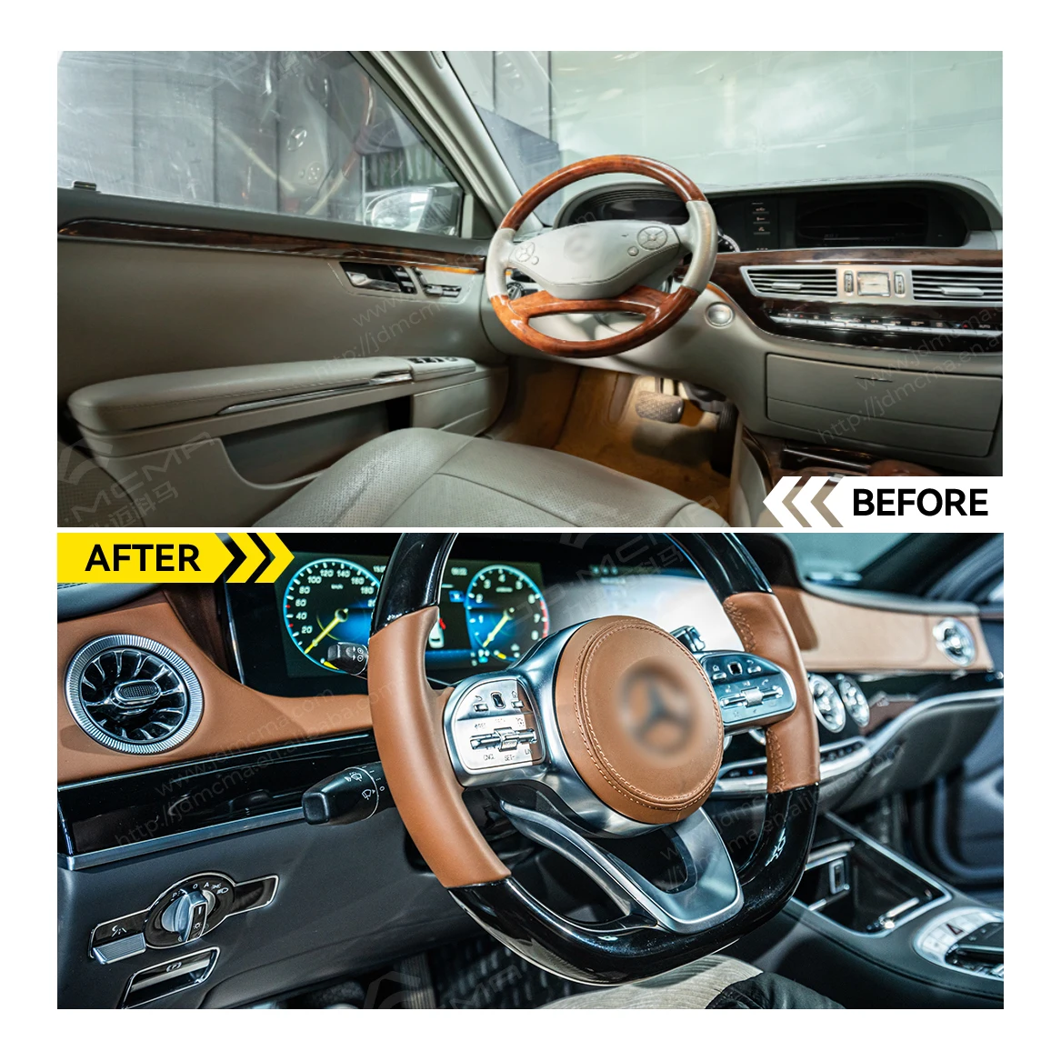 Maybach 128 Colors Luminous Interior Atmosphere Lamp Full Interior Upgrade Kit For Mercedes Benz S-class W221 To W222 W223