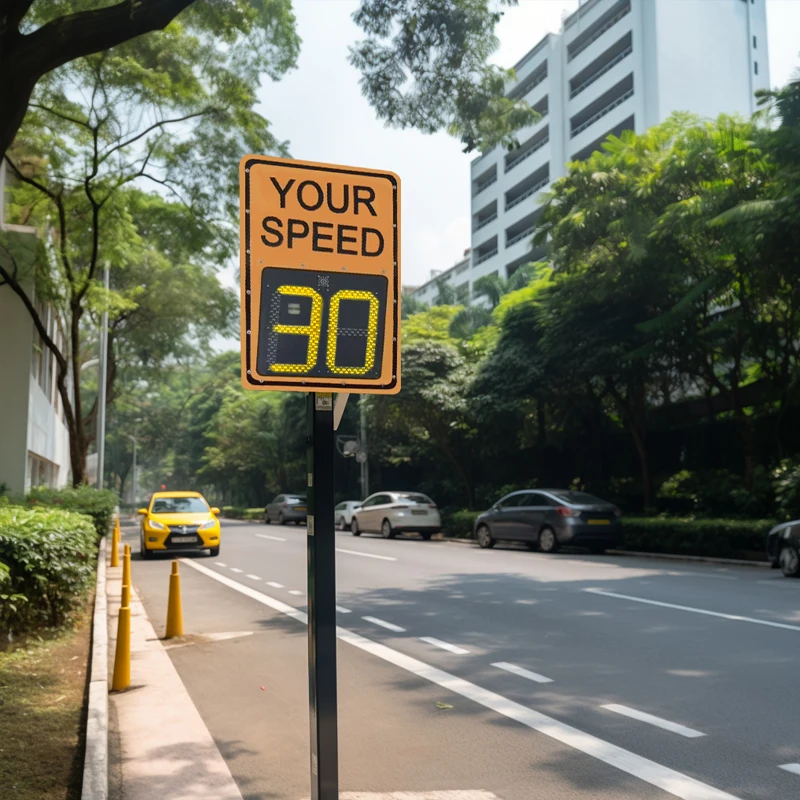 Detector Detection Signs Sign Screen Dolly Radar Speed Control Board