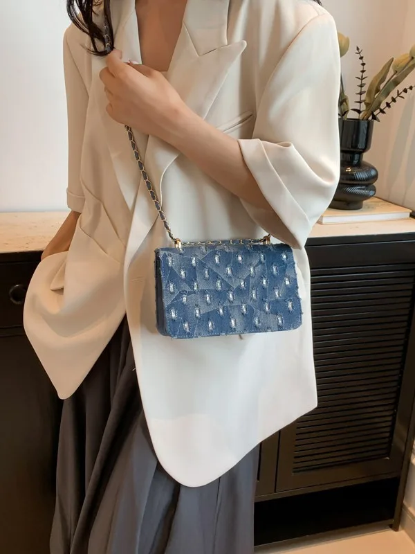 Ladies Jeans Shoulder Bag New Simple Casual Shoulder Bag Fashion Crossbody Bag Women 2024summer