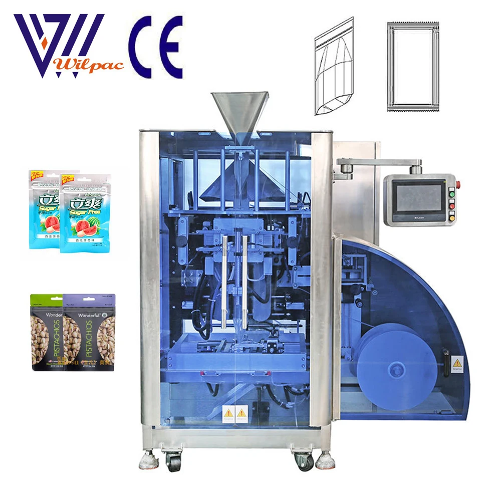 stand up zipper bag doypack multi-function vertical automatic packing machine for nuts grain milk powder