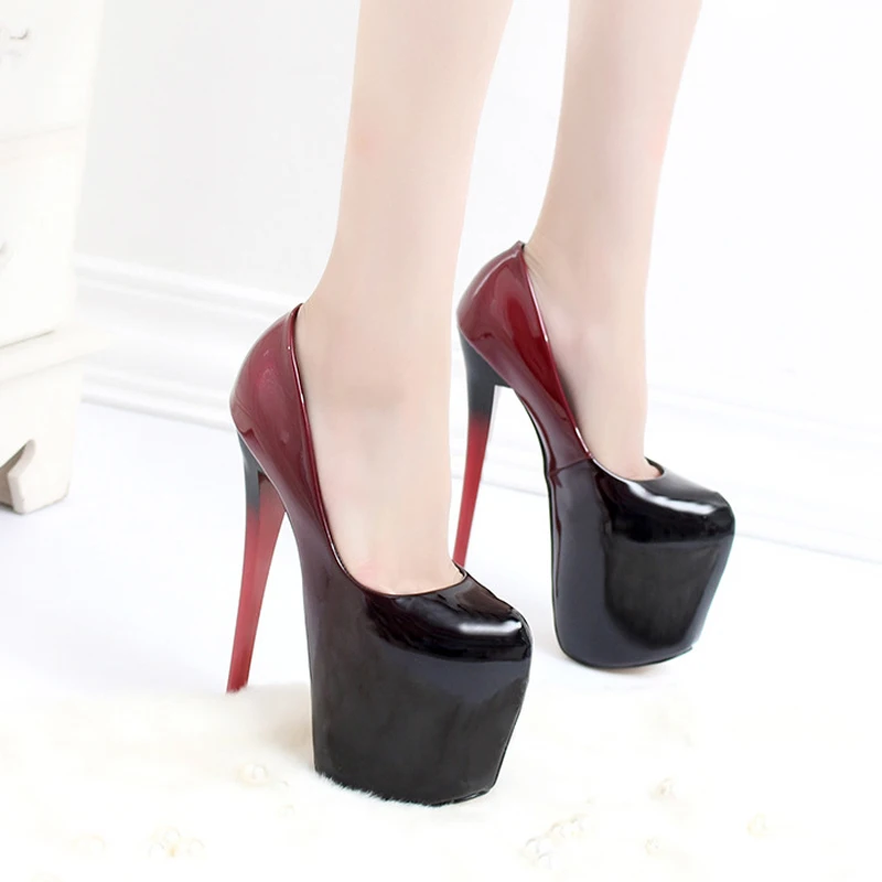 Latest Platform Customize Shoes 19 CM Stilettos Night Club Party Shoes Big Size Stripper High Heels Pumps Shoes Women