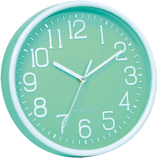 10 inch painted frame and 3D number panel plastic wall clock