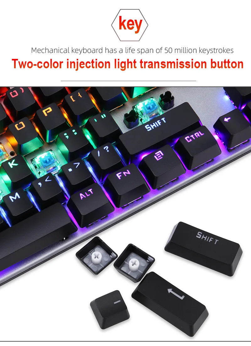 High Quality Popular Our Own Manufacturer In Stock Wired Game Keyboard Black Gaming Keyboard