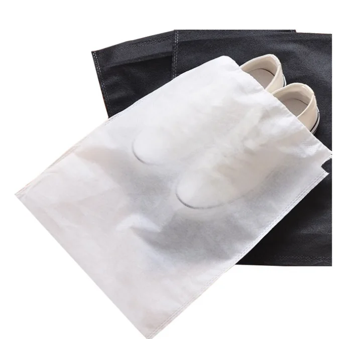 2019 Cheap Eco-friendly 70g Dust Shopping String Bags Drawstring Bag for Shoe Nonwoven Polypropylene Pp Non Woven Fabric 100 DOT