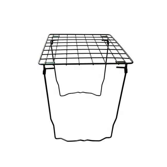 
High quality desktop freestanding folding metal shelf 