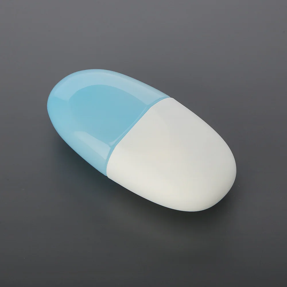 Luxury egg shape bottle PP Plastic 70ml face empty sunscreen containers sunscreen bottles Powdery bottom liquid bottle