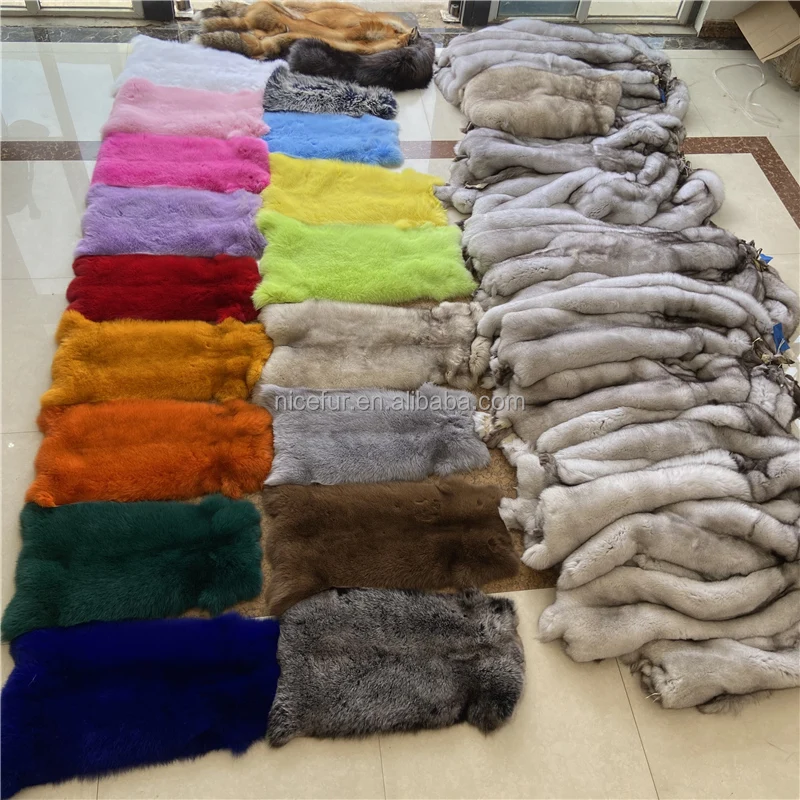 High quality natural red fox fur and raccoon fur skin pelt Animal fur wholesale