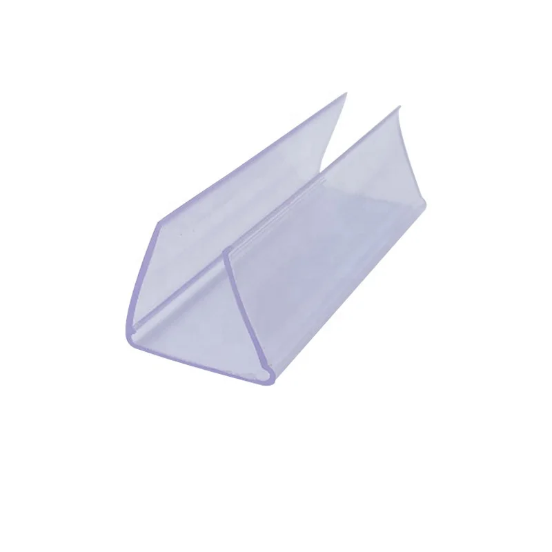 Supermarket Shelf PVC Insert Price Tag Clip Plastic Commodity Note Transparent Glass Note Price Tag Strip