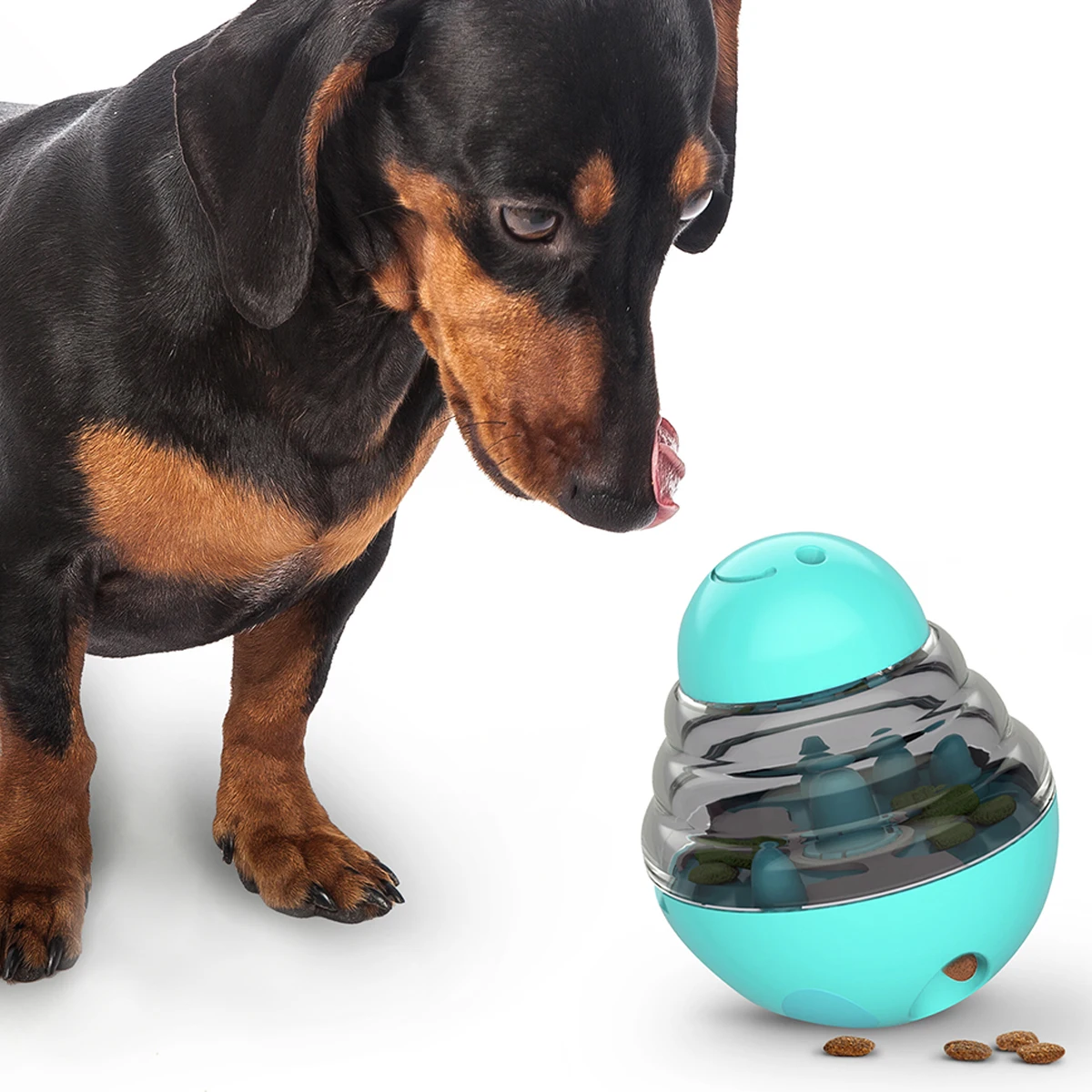 Pet Leak Holes Funny Puzzle Ball Dog Self Feeding Toy Puppy Play Bowl Feeder Increases IQ Tumbler small toys