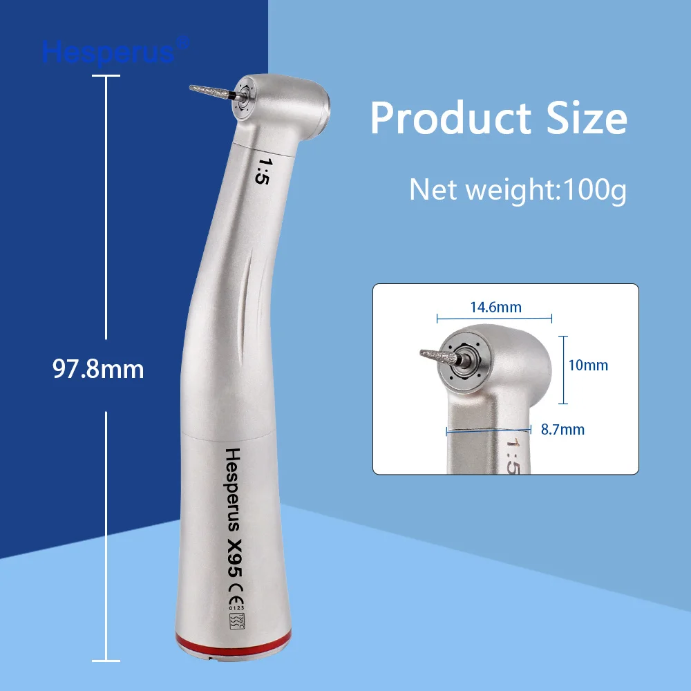 Hot 1:5 Turbine Push Button High Speed Dental Handpiece Dental Led Quick Coupling Fiber Optic Handpiece