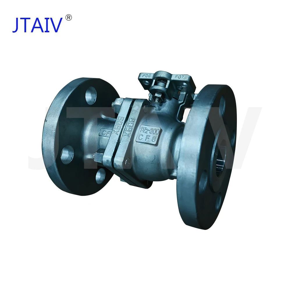 JTAIV China Supplier on off valve industrial valve for water oil gas 2pc flanged ball valve