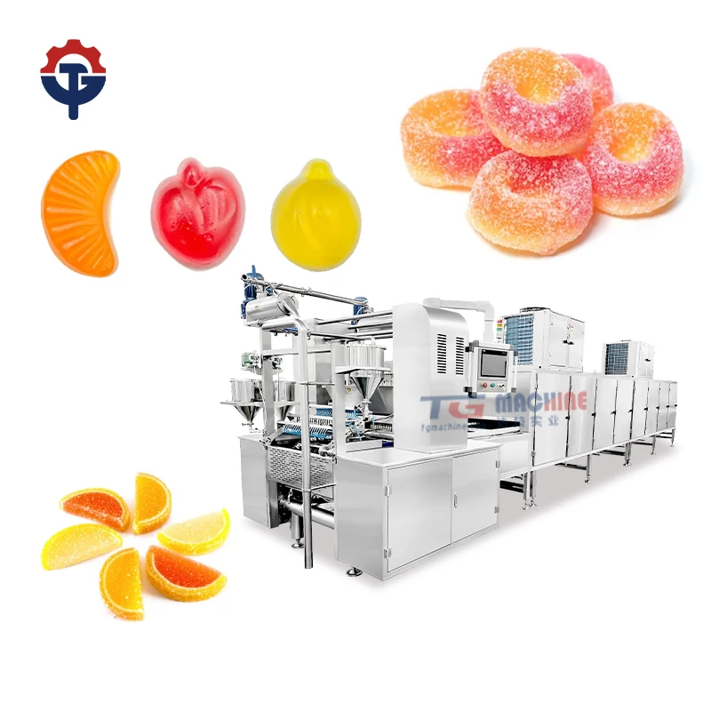 customizable fully automated gummy jelly candy production machine bear jelly fruit snacks gummy