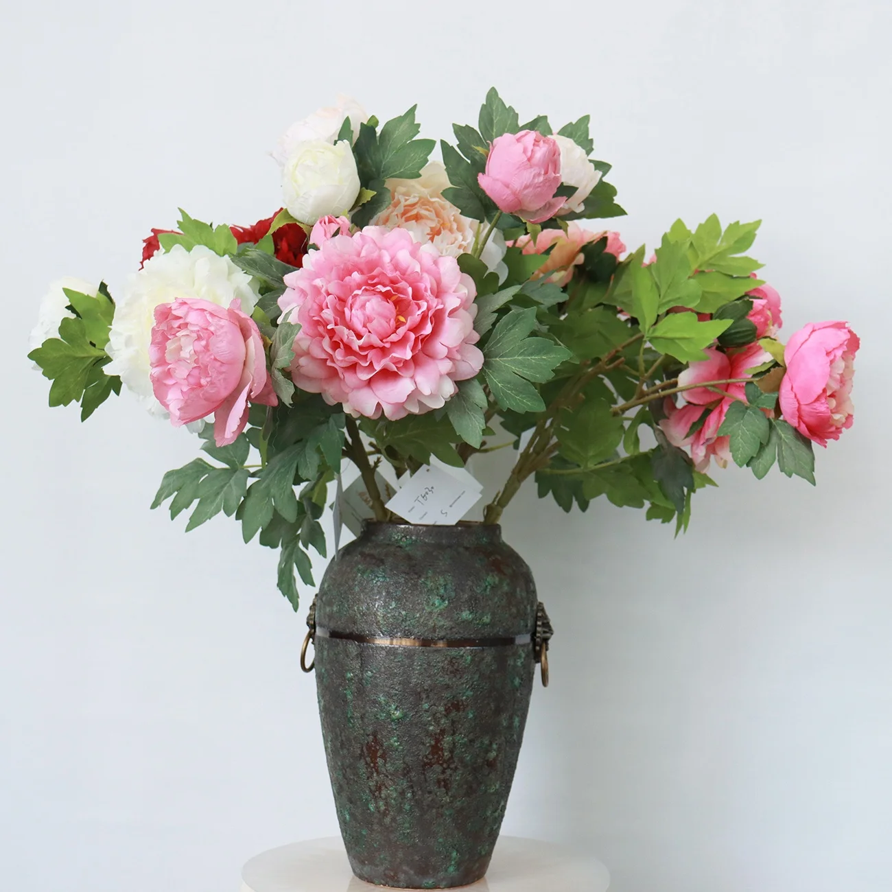 TG030 Wholesale High-End Home Decoration Wedding Decoration Artificial Flowers 4 Heads Peony Silk Rose Decorative Flowers