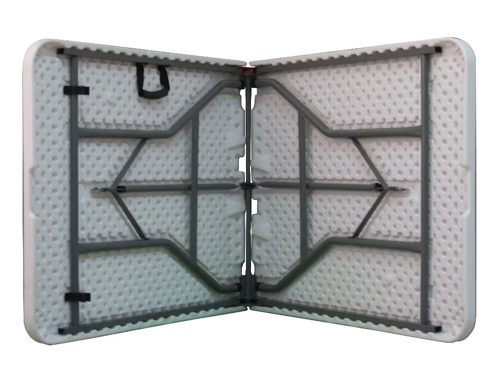 Wholesale Factory Portable Picnic Outdoor Plastic 72inch Folding Table Foldable Rectangular Dining 6ft Plastic Folding Table