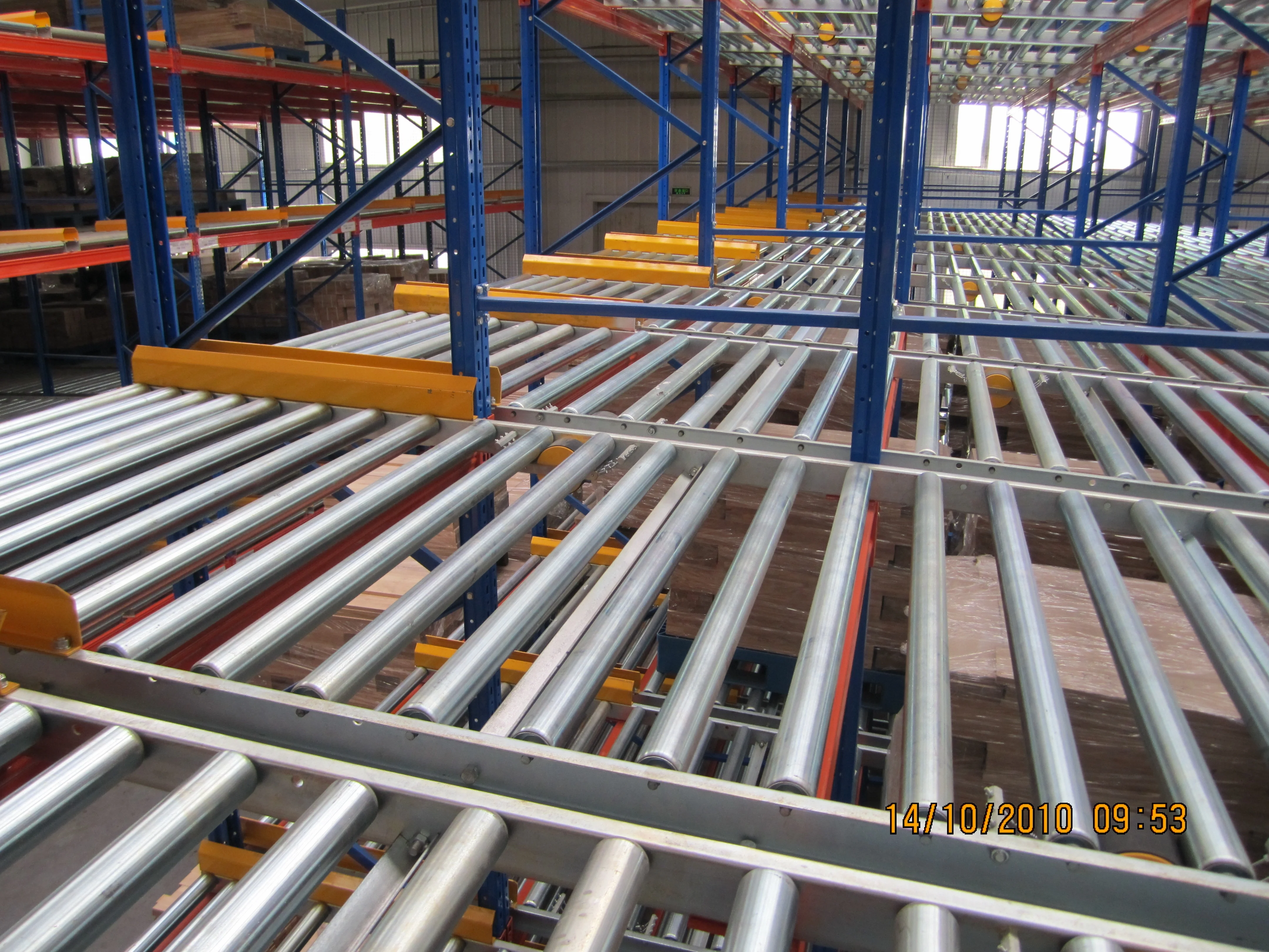 Industrial High Density Roller Pallet Rack