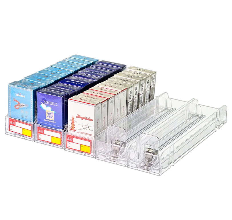 Popular Tobacco Pusher Pack Display Rack With Factory Price Cigarette Shelf Pusher