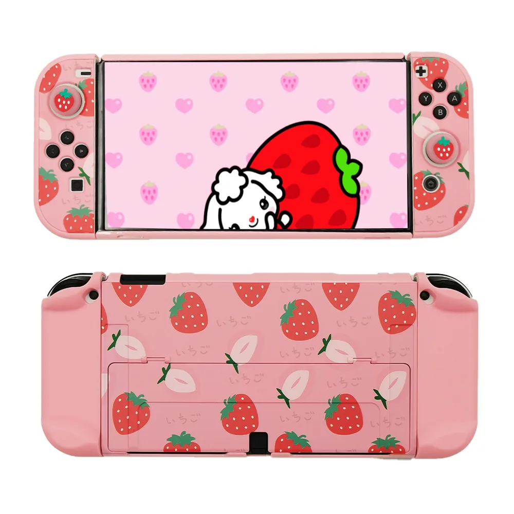 Switch OLED Dongsen Raccoon Game Console Protective Shell NS Color Shell Pickup Mario Crystal Protective Shell