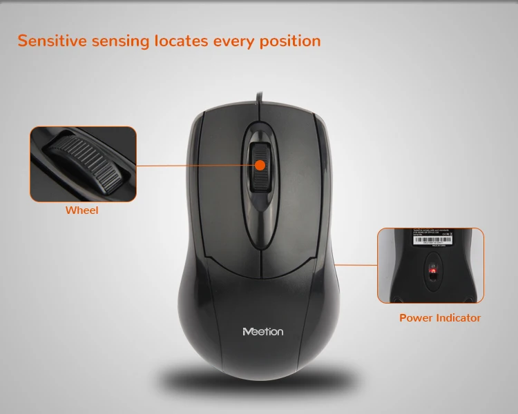 AT100 Full Size PC Computer Mous Wired Keyboard And Mouse Set Combo, Shenzhen Wired Mouse And Keyboard Combo