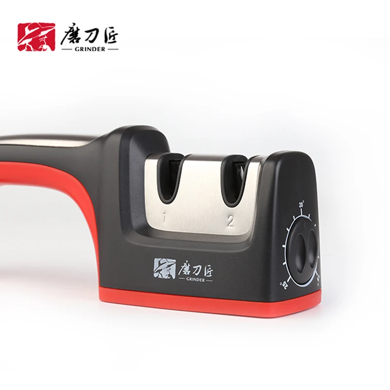 Adjustable Manual Kitchen 2 Stage Sharpening China Fashional Knife Sharpen Stainless Steel Knife Sharpener