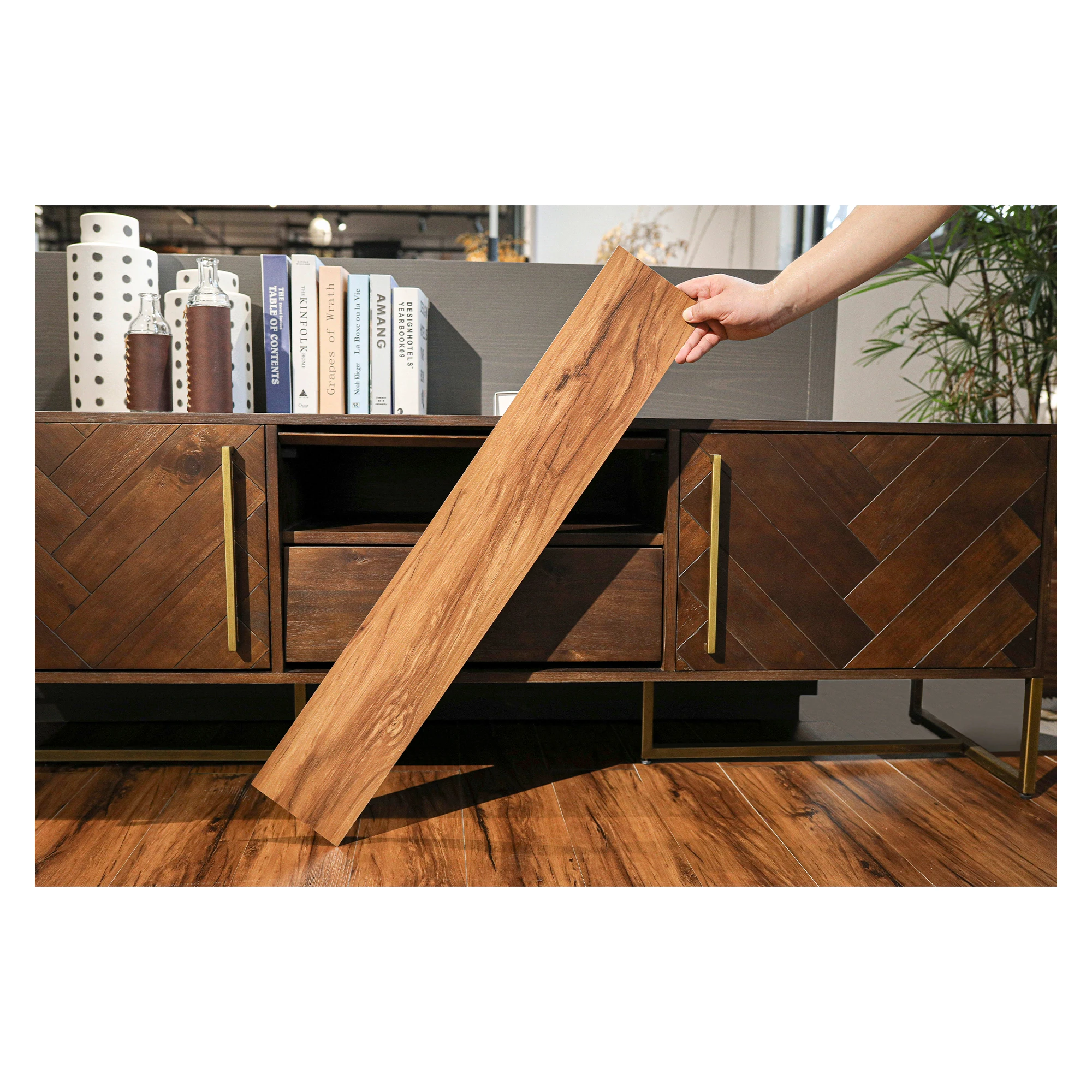 Baolin  vinyl  plank flooring pvc wood floor peel and stick luxury floor tiles