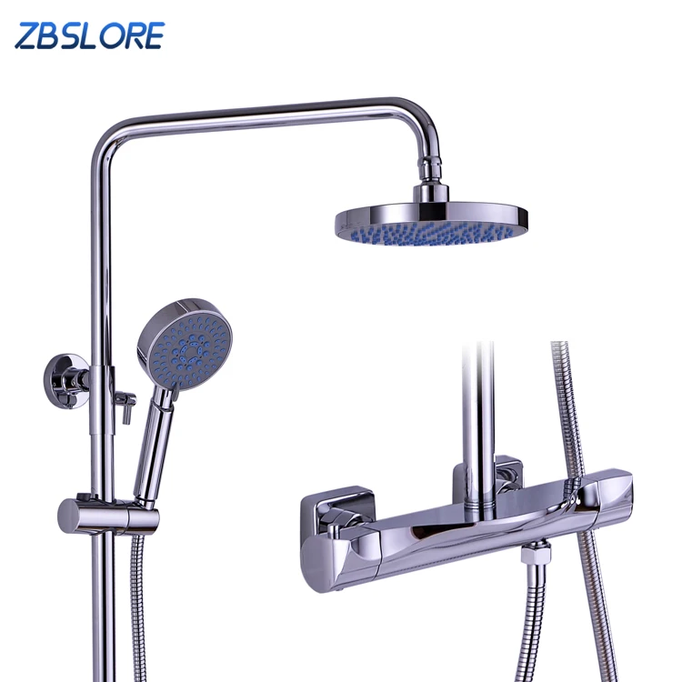 Wholesale Outdoor Rain Shower Fixtures Triple Function Rovate Brass Multiple Spray Shower System