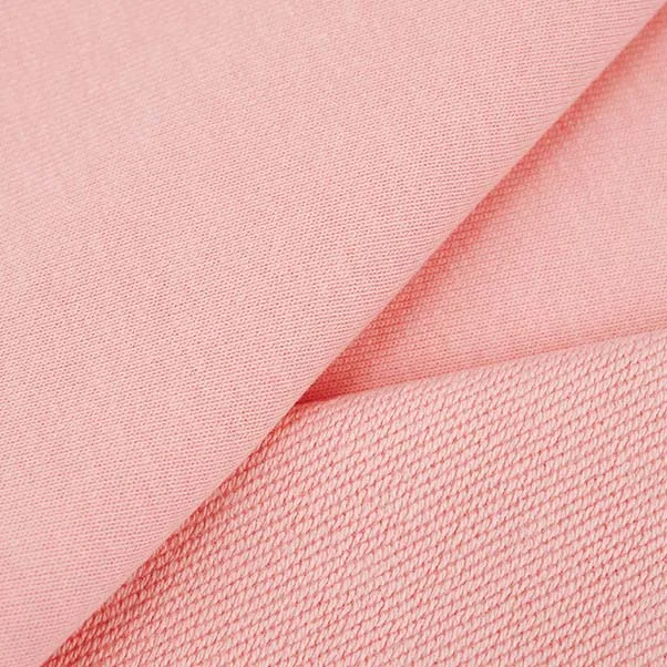 82%polyester 18%cotton knit fabric warm soft TC French Terry fabric for sweatshirt and long sleeve hoodie