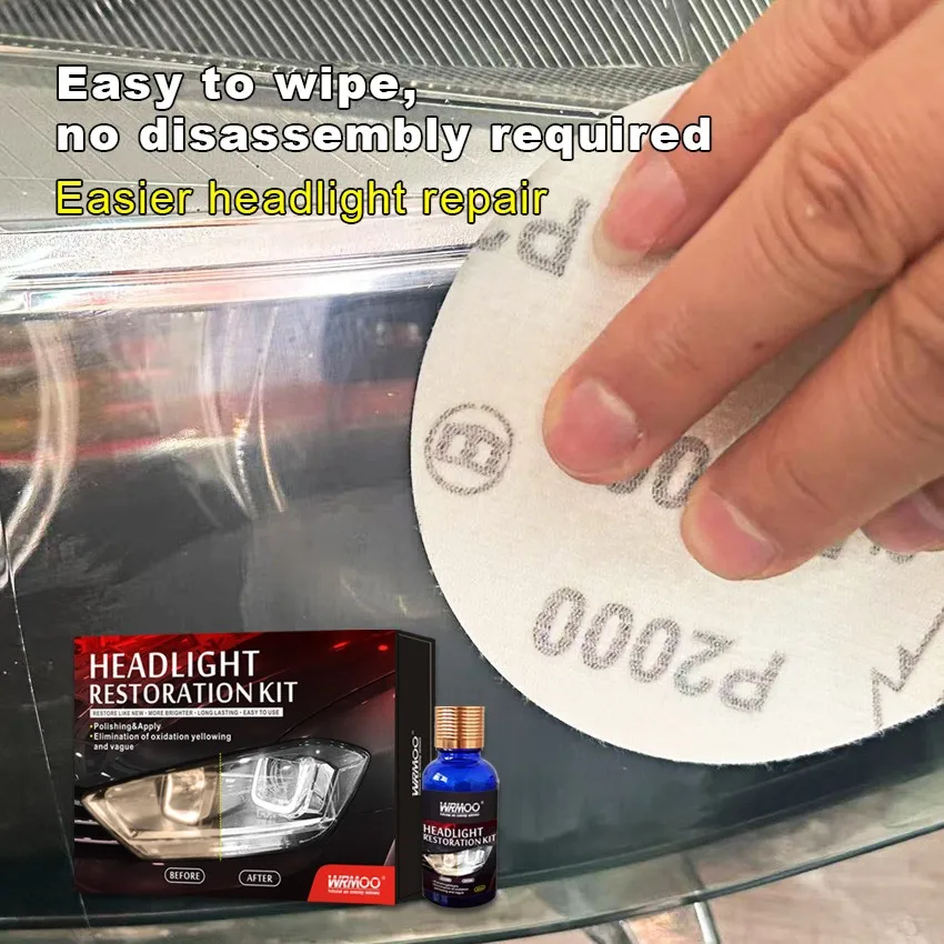 Customized headlight restoration kit head light repair Headlamp renovation