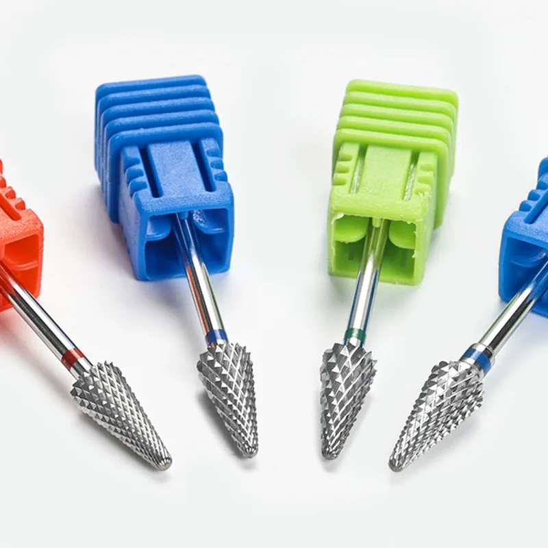 High Quality Tungsten New Nail Art Tungsten Steel Nail Removal Pre-Treatment Grinding Head Umbrella Shape Nail Drill Bit