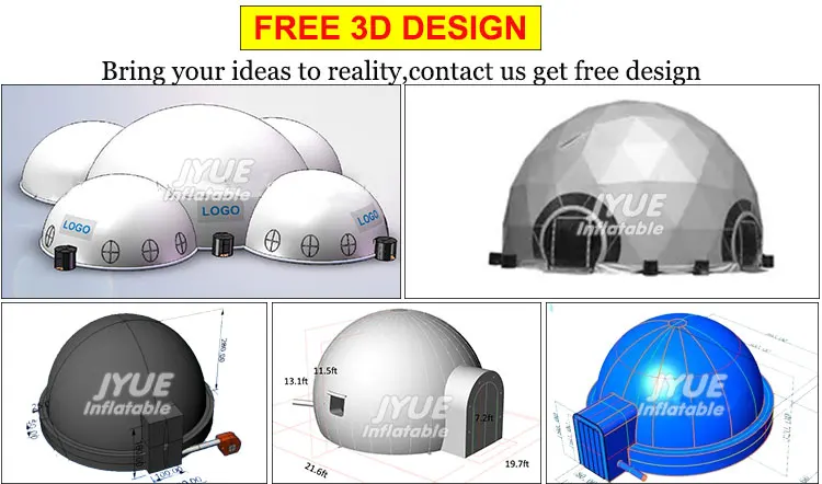 Single Layer With LED Light Portable Inflatable Planetarium Projection Dome Tent Price