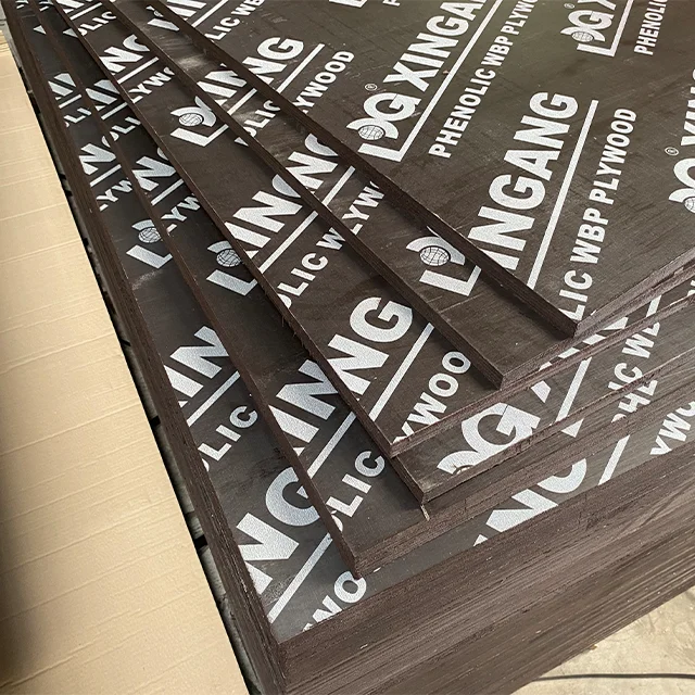 18mm Poplar/Eucalyptus Core Film Faced Plywood for executing concrete