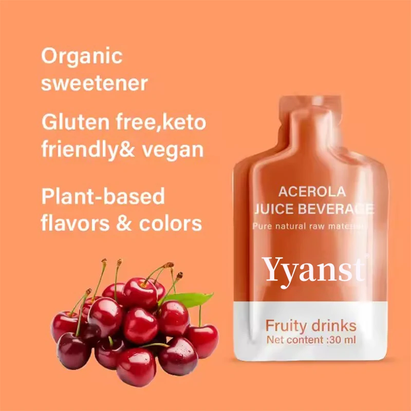OEM/ODM Natural Weight Loss Slimming Detox Acerola Juice Beverage Detox Slimming Prune Acerola Juice Fruity Drink
