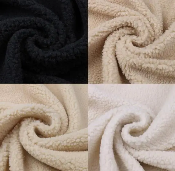 Wholesale Hot selling New Colour Super Soft Warm solid  100% polyester Sherpa  fabric