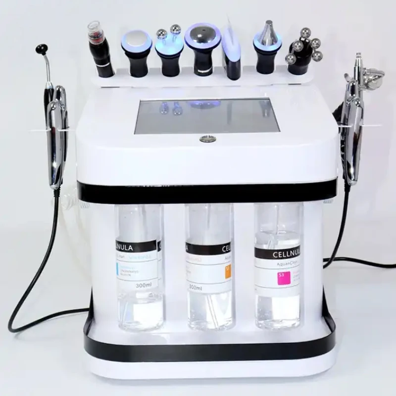 2024 New 10 In 1 Hydra Dermabrasion Skin Deep Cleaning H2o2 Oxygen Jet Aqua Peel Facial Water Skin Rejuvenation Beauty Machine