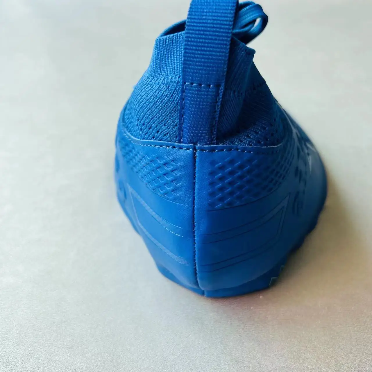 soccer shoes vamp wholesale breathable suede leather safety upper semi finished breathable mesh