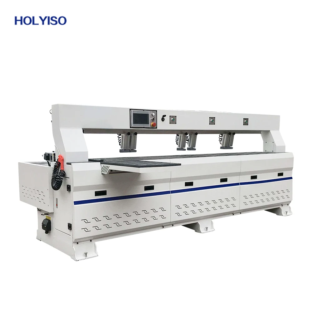HOLYISO Independent Computer Control CNC PCB Drilling Wood Horizontal Boring Machine