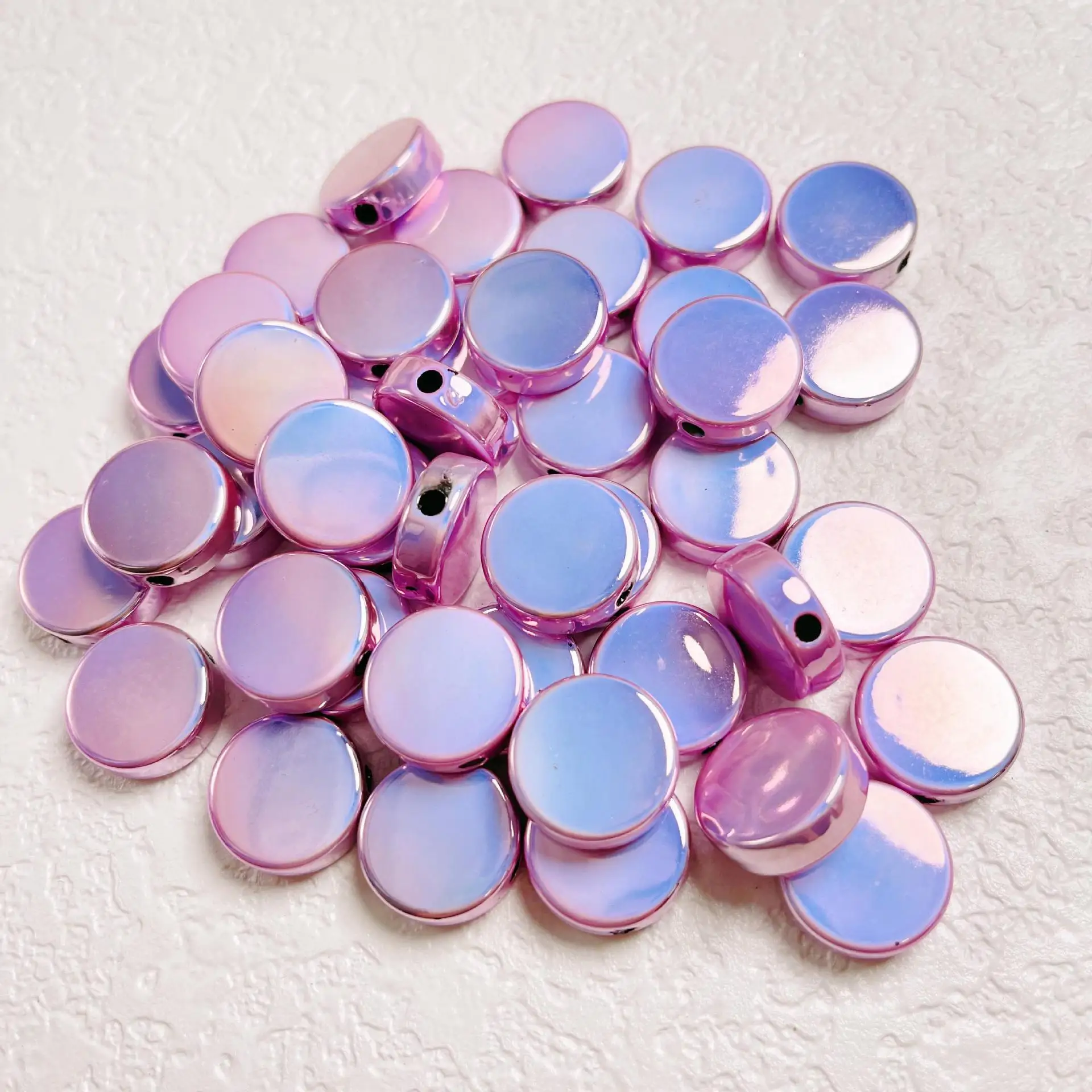 Customized Magic 16mm Bubblegum Wholesale Price Round Beads Acrylic Bezels Resin Cabochons Plastic Beads for Jewelry Making