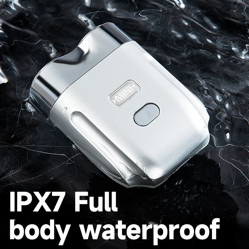 Portable Electric Shaver Washable Electric Razor Rechargeable Shaving Machine for Men Travel Wet Dry Dual Use Mini Beard Razor