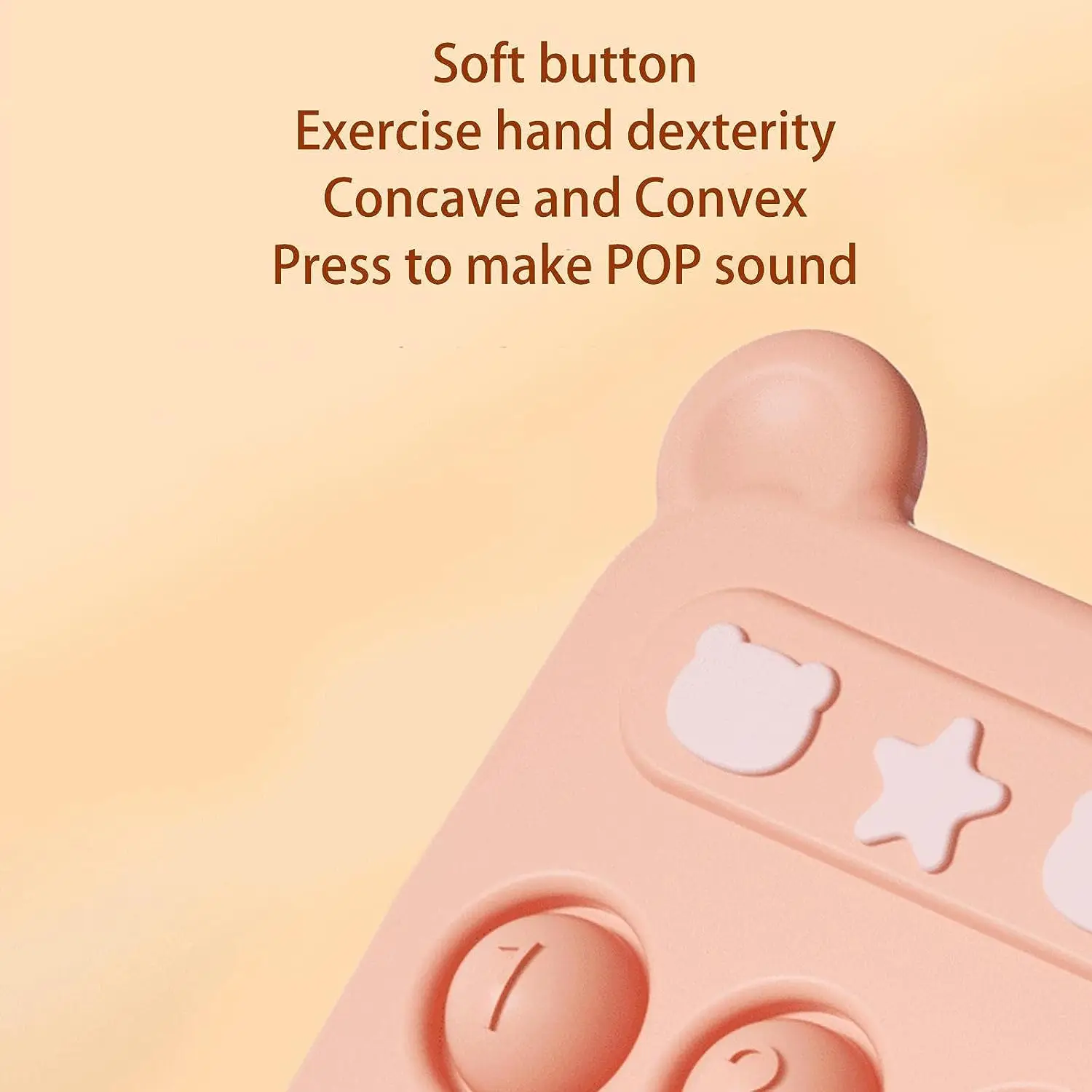 New Hot Push Fidget Toy Bubble Sensory Silicone Phone Case Shape Popper Sensory Popping For Kids