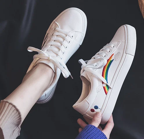 New leisure Korean students Street Photos casual autumn style ventilation flat shoes