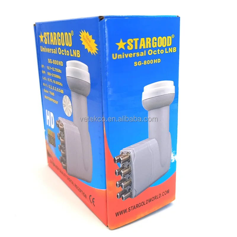 China Manufacturer Supply Hot Selling Digital KU Band Single/Twin/Quad /Octo Stargold LNB