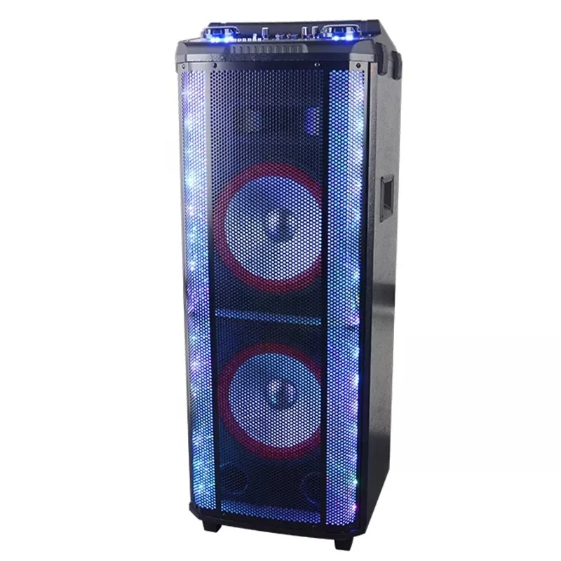 TD1070 10Inch speakers Retro boombox caixa de som powered subwoofer portable outdoor karaoke speaker with mic and blue tooth