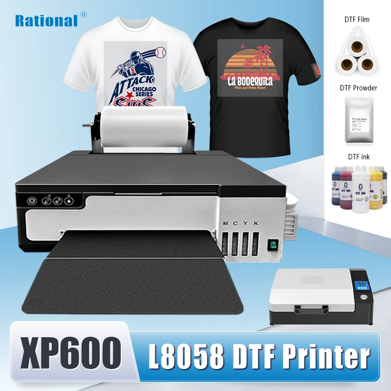 XP600 DTF Inkjet Printer Impresora A4 DTF T Shirt Cloth Sticker Garment Printing Machine XP600 A4 DTF Printer