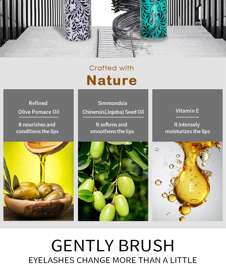 Ochain New Design False Eyelash Effect Double Sided Eye Lashes Mascara