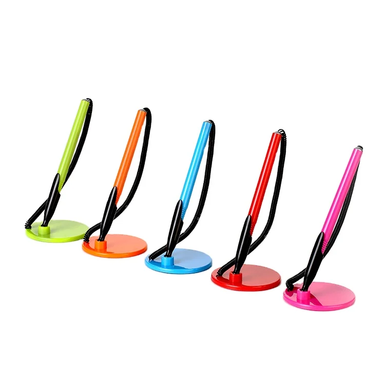 
2019 New Design Promo Desk Stand Plastic Table Ball Ballpoint Pens 