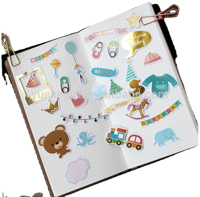 Под любую индивидуальную тематику Бесплатная бумажная вырезанная Ephemera кроя с изображением животного для маленьких блокнот ручной работы коллекция