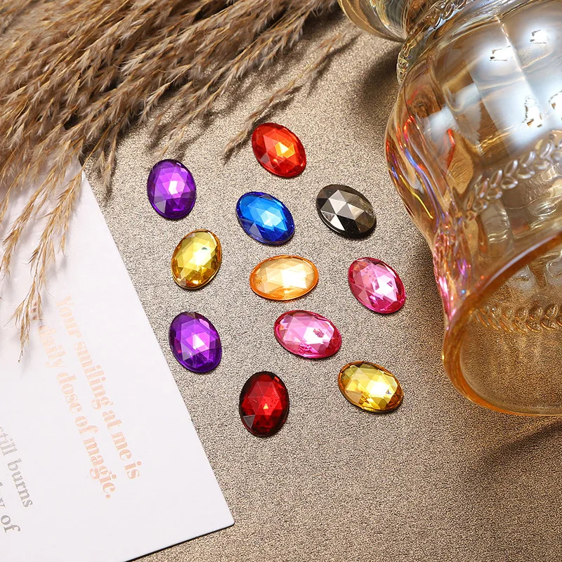 ZSY  Rhinestones Acrylic Non-Hotfix Flat Back Rhinestones Nail Art Stones For Strass Decorations Acrylic Gems