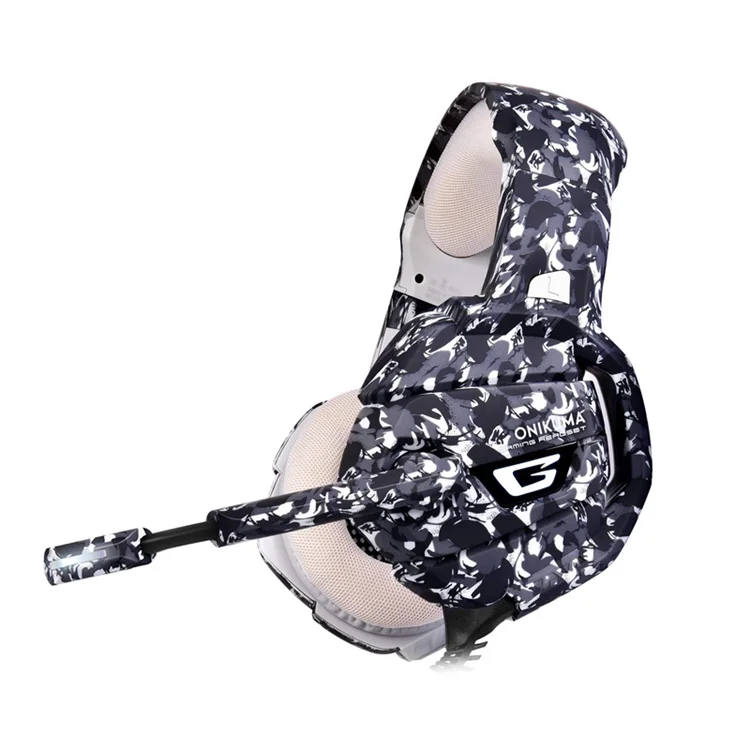 K5 Camou 7.1 gaming headset headphones pc gaming headset subwoofer with microphone to eat chicken king game accessories