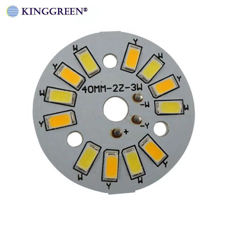 High Quality 3W5W7W9W12W LED Double Color  WW3000K & CW6000K Dimmable LED Module Light Board For Smart Lighting