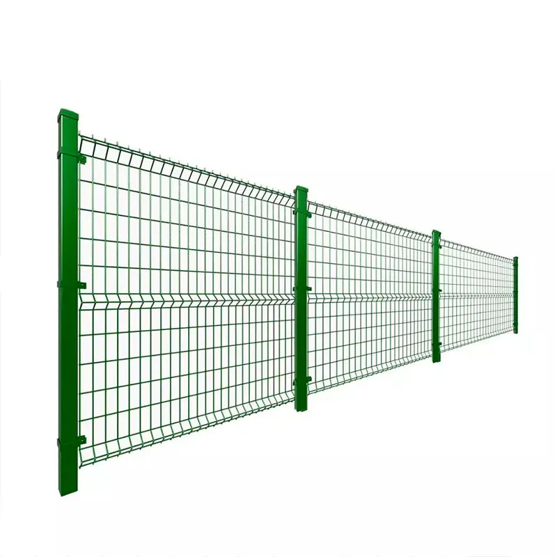 Grillage Cloture Rigide Nylofor Pvc Coated Galvanized  High Security 3D Curved Bending Mesh Fence 3D Panel Fence